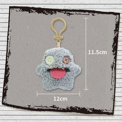12cm Fuggler Laboratory Misfits Keychain - Kawaii Monster Plush | Wahooly Fuggler Funny Ugly Monster Plush Toys Keychain Kawaii Fuggler Monster Rabbits Cute Stuffed Peluche Dolls Pendants Gifts Kid 12CM