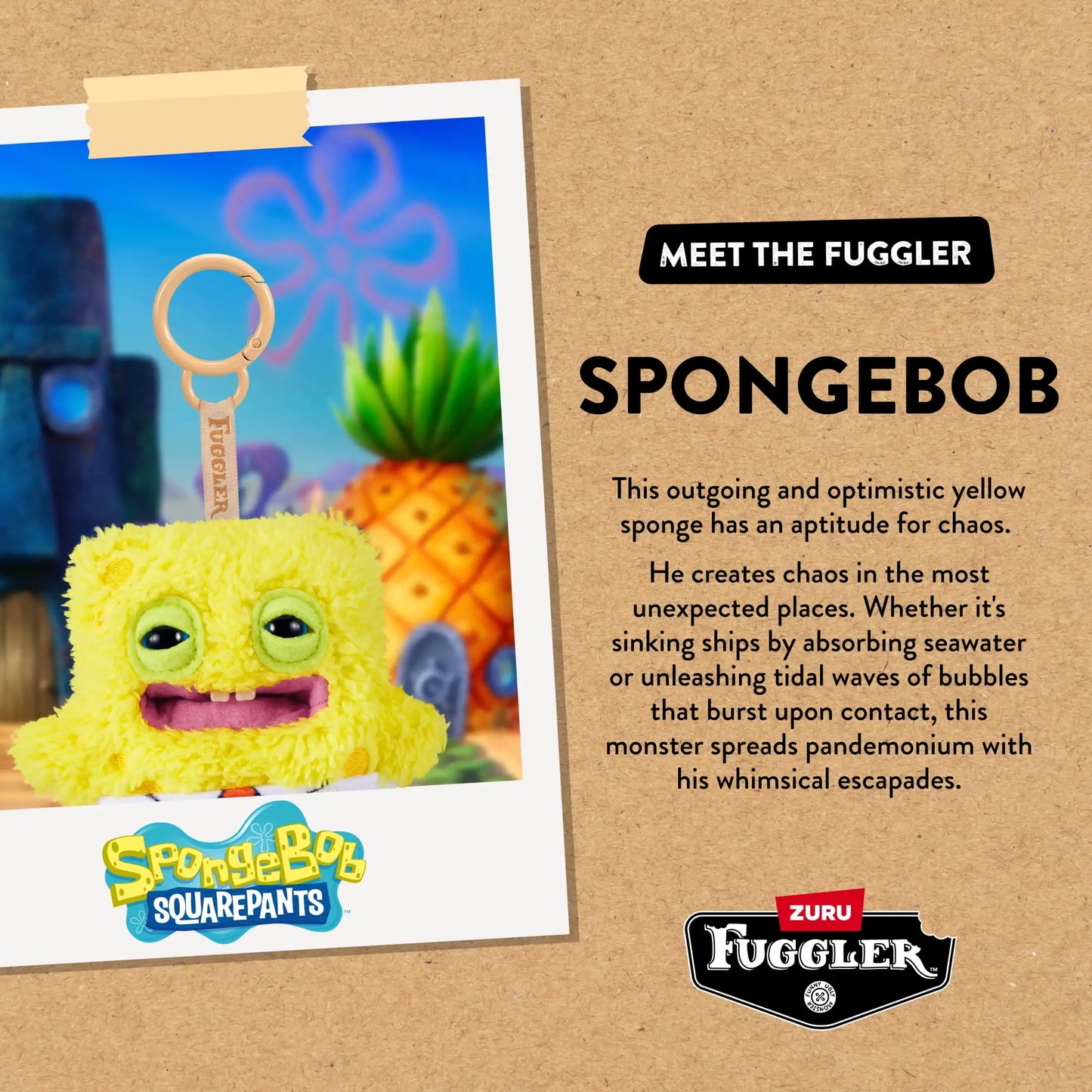 12cm Fuggler Laboratory Misfits Keychain - Kawaii Monster Plush | Wahooly Fuggler Funny Ugly Monster Plush Toys Keychain Kawaii Fuggler Monster Rabbits Cute Stuffed Peluche Dolls Pendants Gifts Kid 12CM