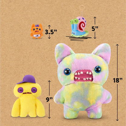 12cm Fuggler Laboratory Misfits Keychain - Kawaii Monster Plush | Wahooly Fuggler Funny Ugly Monster Plush Toys Keychain Kawaii Fuggler Monster Rabbits Cute Stuffed Peluche Dolls Pendants Gifts Kid 12CM