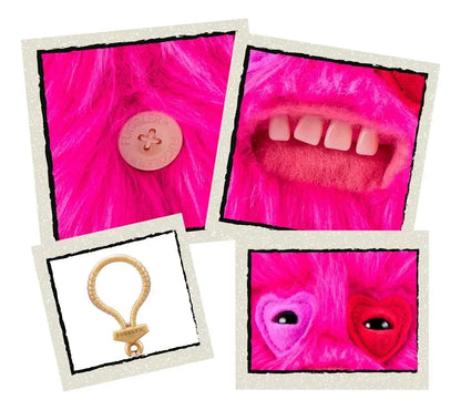 12cm Fuggler Laboratory Misfits Keychain - Kawaii Monster Plush | Wahooly Fuggler Funny Ugly Monster Plush Toys Keychain Kawaii Fuggler Monster Rabbits Cute Stuffed Peluche Dolls Pendants Gifts Kid 12CM