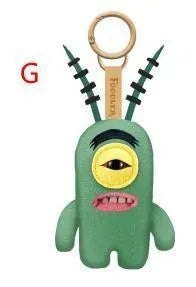 12cm Fuggler Laboratory Misfits Keychain - Kawaii Monster Plush | Wahooly Fuggler Funny Ugly Monster Plush Toys Keychain Kawaii Fuggler Monster Rabbits Cute Stuffed Peluche Dolls Pendants Gifts Kid 12CM