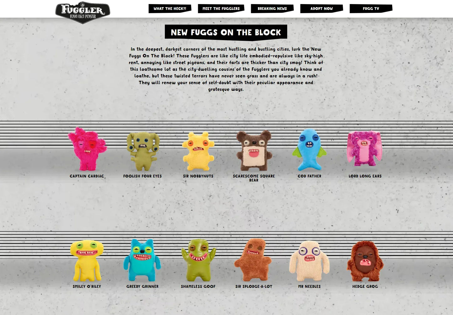 British Fuggler Plush - Glow in Dark & New Series Collection | Wahooly Fuggler Plush Budgie Fuggler Edition and Laboratory Misfits Edition British Brand Funny Ugly Monster Toy