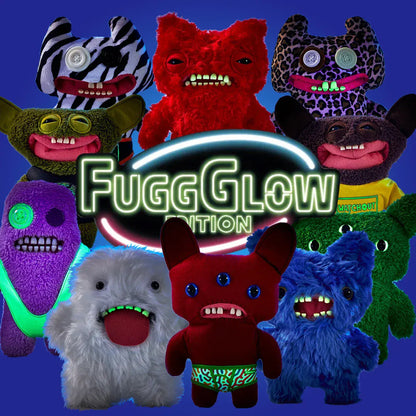 British Fuggler Plush - Glow in Dark & New Series Collection | Wahooly Fuggler Plush Budgie Fuggler Edition and Laboratory Misfits Edition British Brand Funny Ugly Monster Toy