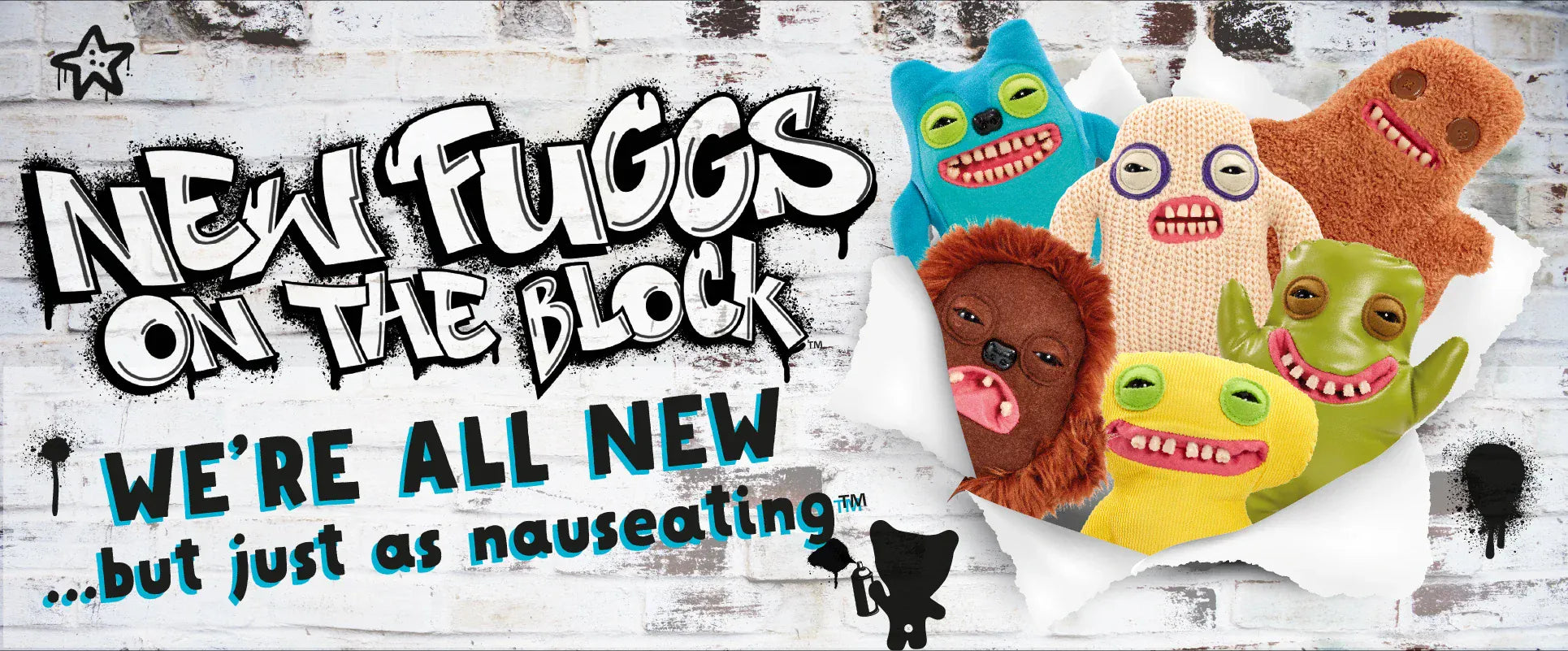 British Fuggler Plush - Glow in Dark & New Series Collection | Wahooly Fuggler Plush Budgie Fuggler Edition and Laboratory Misfits Edition British Brand Funny Ugly Monster Toy