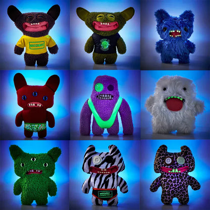 British Fuggler Plush - Glow in Dark & New Series Collection | Wahooly Fuggler Plush Budgie Fuggler Edition and Laboratory Misfits Edition British Brand Funny Ugly Monster Toy