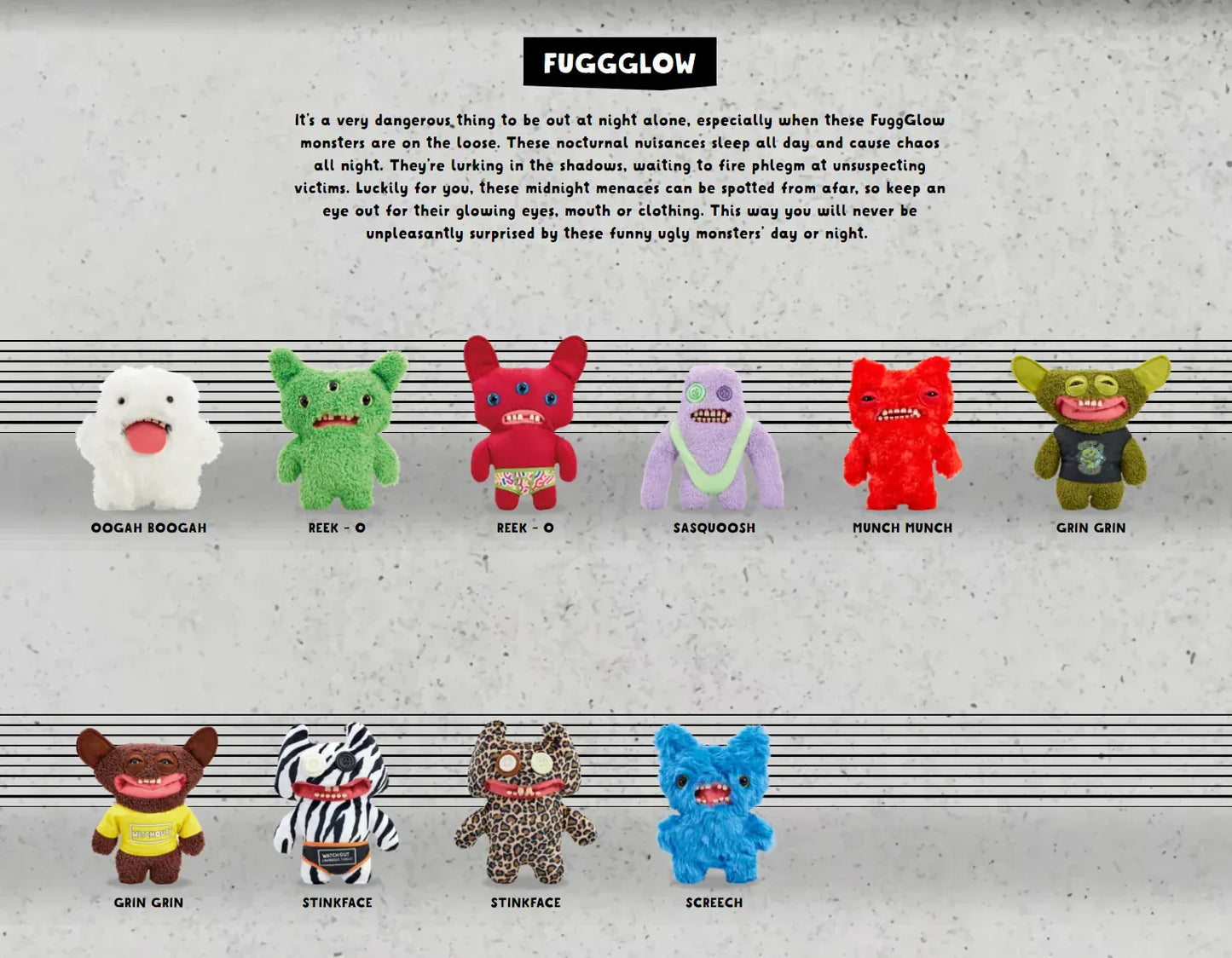 British Fuggler Plush - Glow in Dark & New Series Collection | Wahooly Fuggler Plush Budgie Fuggler Edition and Laboratory Misfits Edition British Brand Funny Ugly Monster Toy