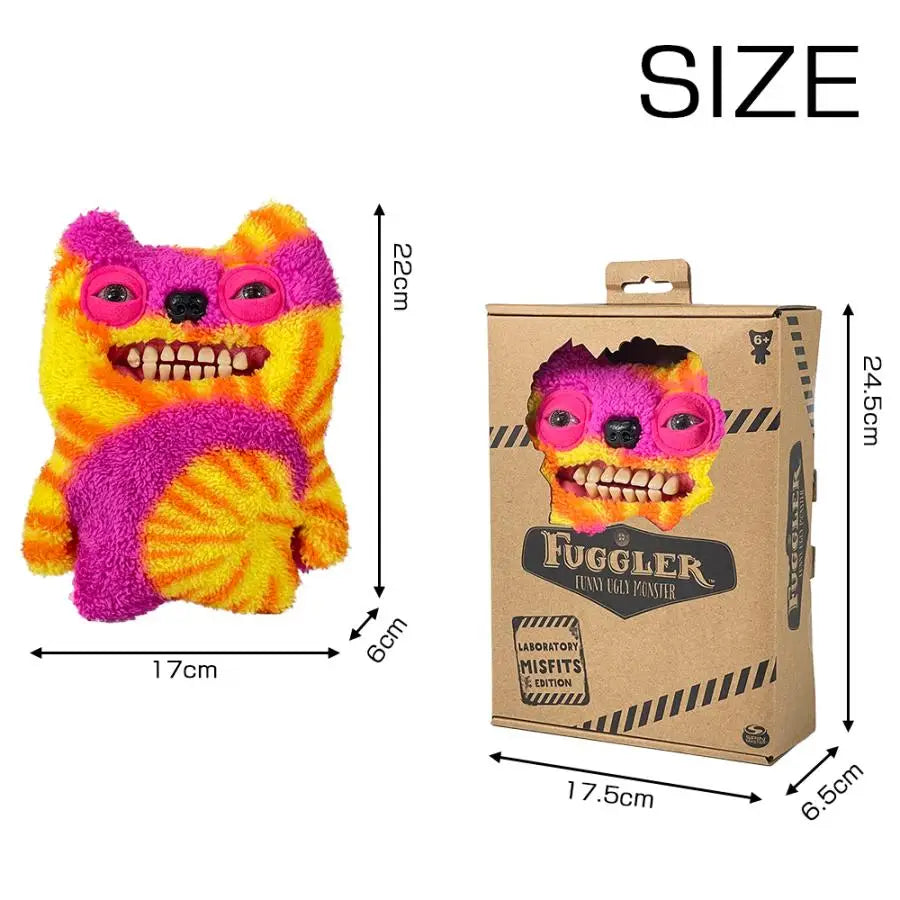 British Fuggler Plush - Glow in Dark & New Series Collection | Wahooly Fuggler Plush Budgie Fuggler Edition and Laboratory Misfits Edition British Brand Funny Ugly Monster Toy