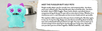 23cm Original Fuggler Plush - Butt Ugly Pets & Festive Series | Wahooly Fuggler Plush Toys Butt Ugly Monster Teeth Pets Series Mr Buttons Golden Retriever Fugg Stuffed Animal Fuggs Peluche Dolls 23CM