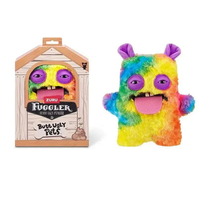 23cm Original Fuggler Plush - Butt Ugly Pets & Festive Series | Wahooly Fuggler Plush Toys Butt Ugly Monster Teeth Pets Series Mr Buttons Golden Retriever Fugg Stuffed Animal Fuggs Peluche Dolls 23CM