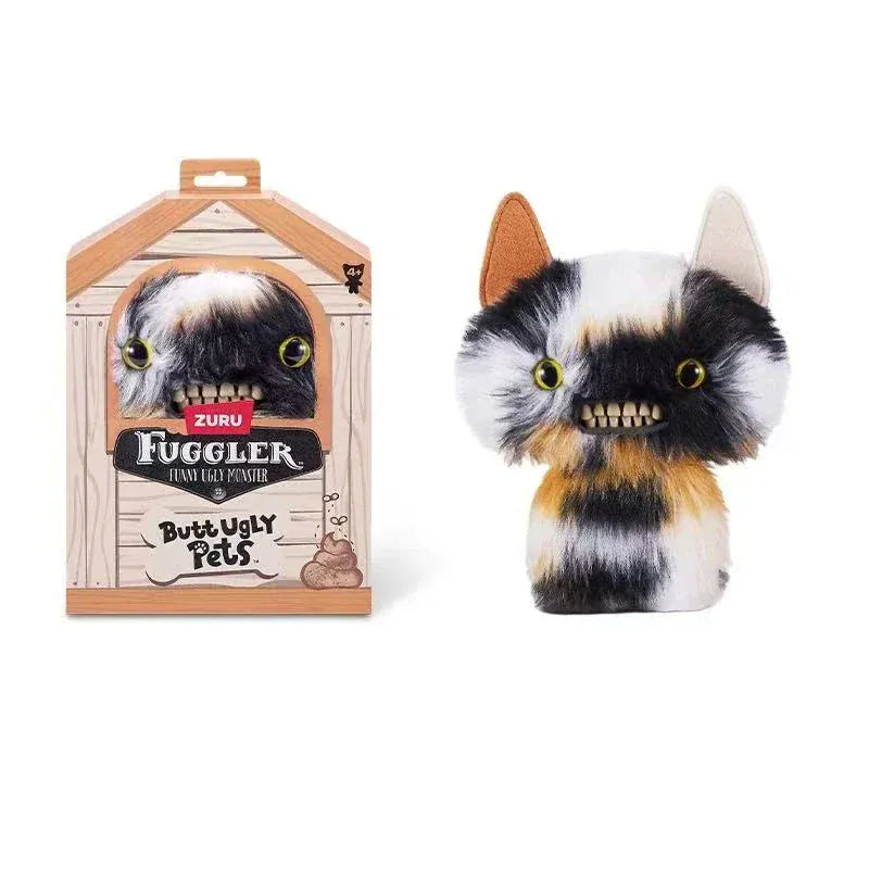 23cm Original Fuggler Plush - Butt Ugly Pets & Festive Series | Wahooly Fuggler Plush Toys Butt Ugly Monster Teeth Pets Series Mr Buttons Golden Retriever Fugg Stuffed Animal Fuggs Peluche Dolls 23CM