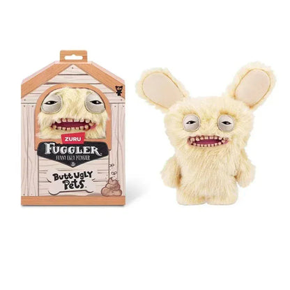23cm Original Fuggler Plush - Butt Ugly Pets & Festive Series | Wahooly Fuggler Plush Toys Butt Ugly Monster Teeth Pets Series Mr Buttons Golden Retriever Fugg Stuffed Animal Fuggs Peluche Dolls 23CM