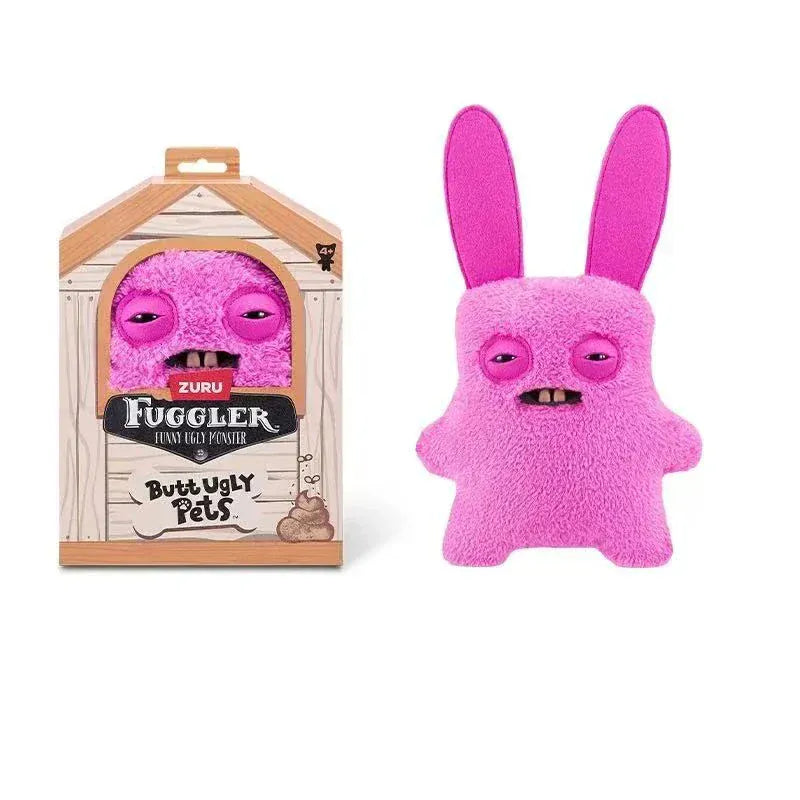 23cm Original Fuggler Plush - Butt Ugly Pets & Festive Series | Wahooly Fuggler Plush Toys Butt Ugly Monster Teeth Pets Series Mr Buttons Golden Retriever Fugg Stuffed Animal Fuggs Peluche Dolls 23CM