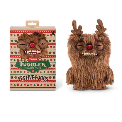 23cm Original Fuggler Plush - Butt Ugly Pets & Festive Series | Wahooly Fuggler Plush Toys Butt Ugly Monster Teeth Pets Series Mr Buttons Golden Retriever Fugg Stuffed Animal Fuggs Peluche Dolls 23CM