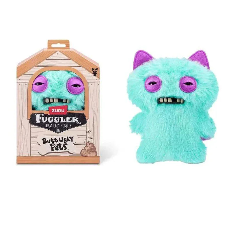 23cm Original Fuggler Plush - Butt Ugly Pets & Festive Series | Wahooly Fuggler Plush Toys Butt Ugly Monster Teeth Pets Series Mr Buttons Golden Retriever Fugg Stuffed Animal Fuggs Peluche Dolls 23CM