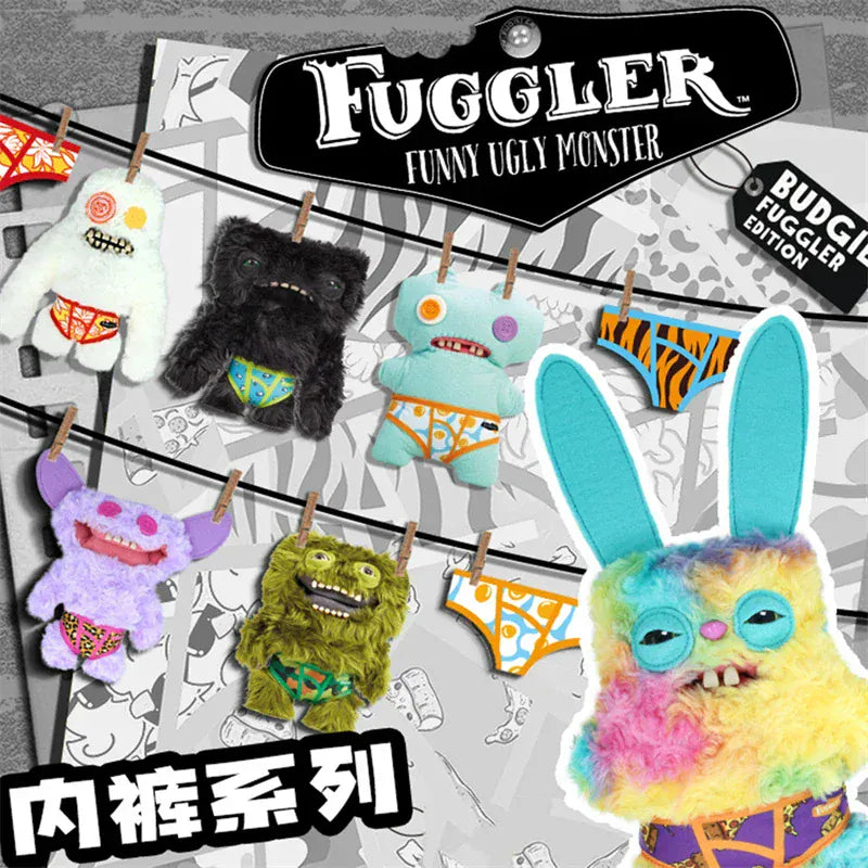 Fuggler Plush Toys - Beach Resort Series Squirm Crazy Rabbit | Wahooly Fuggler Plush Toys Funny Ugly Teeth Monster Beach Resort Series Plushies Squirm Crazy Rabbit Stuffed Peluche Doll Gifts