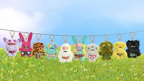 Fuggler Keychain - Plush Monster Keyring Backpack Charm 11cm | Wahooly Fuggler Soft Plush Dolls Keychain Ugly Grin Cute Teeth Monster Pendant Fugg Cartoon Funny Backpack Keyring Accessories Gifts11CM