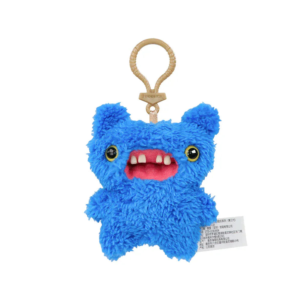 Fuggler Keychain - Plush Monster Keyring Backpack Charm 11cm | Wahooly Fuggler Soft Plush Dolls Keychain Ugly Grin Cute Teeth Monster Pendant Fugg Cartoon Funny Backpack Keyring Accessories Gifts11CM