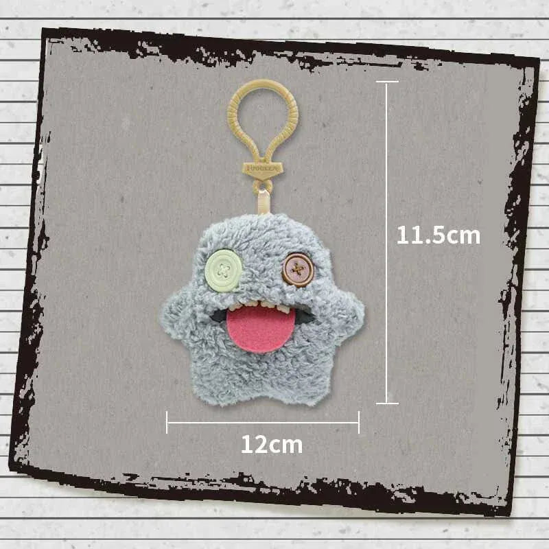 Fuggler Keychain - Plush Monster Keyring Backpack Charm 11cm | Wahooly Fuggler Soft Plush Dolls Keychain Ugly Grin Cute Teeth Monster Pendant Fugg Cartoon Funny Backpack Keyring Accessories Gifts11CM