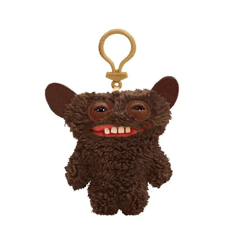 Fuggler Keychain - Plush Monster Keyring Backpack Charm 11cm | Wahooly Fuggler Soft Plush Dolls Keychain Ugly Grin Cute Teeth Monster Pendant Fugg Cartoon Funny Backpack Keyring Accessories Gifts11CM
