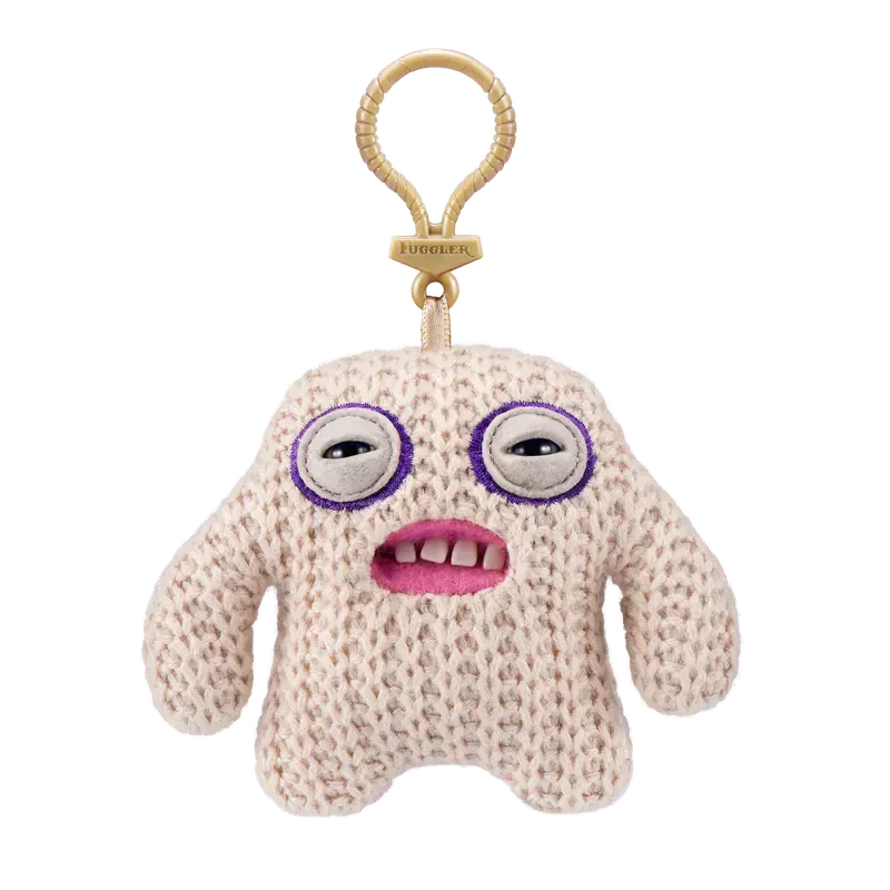 Fuggler Keychain - Plush Monster Keyring Backpack Charm 11cm | Wahooly Fuggler Soft Plush Dolls Keychain Ugly Grin Cute Teeth Monster Pendant Fugg Cartoon Funny Backpack Keyring Accessories Gifts11CM