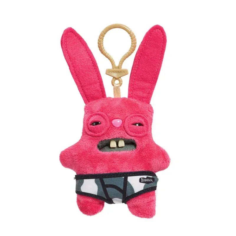 Fuggler Keychain - Plush Monster Keyring Backpack Charm 11cm | Wahooly Fuggler Soft Plush Dolls Keychain Ugly Grin Cute Teeth Monster Pendant Fugg Cartoon Funny Backpack Keyring Accessories Gifts11CM