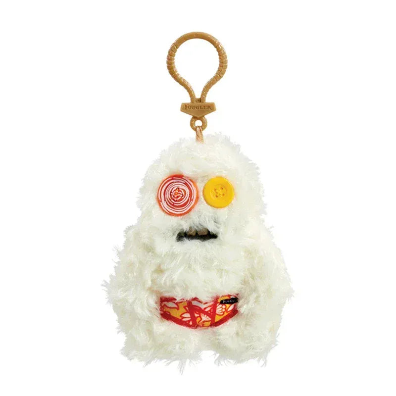 Fuggler Keychain - Plush Monster Keyring Backpack Charm 11cm | Wahooly Fuggler Soft Plush Dolls Keychain Ugly Grin Cute Teeth Monster Pendant Fugg Cartoon Funny Backpack Keyring Accessories Gifts11CM