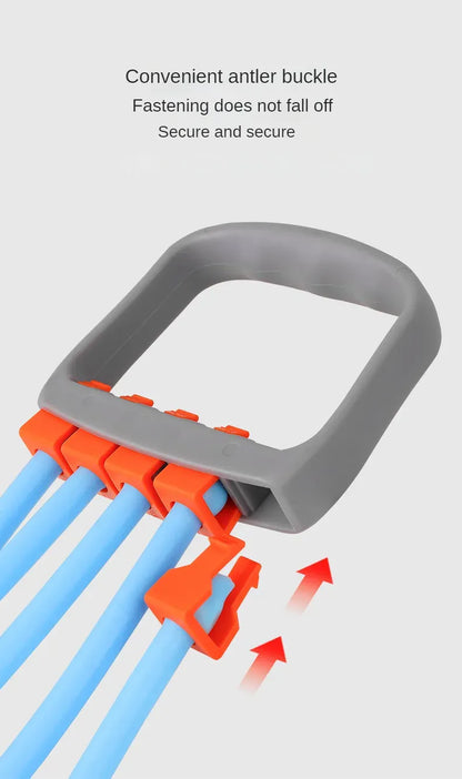 Full Body Workout Set - Chest Expander with 5 Removable Resistance Bands for Pilates, Push Ups, and Muscle Training - Strengthen Full Body Workout Set - Chest Expander with 5 Removable Resistance Bands for Pilates, Push Ups, and Muscle Training - Strengthen