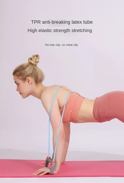 Full Body Workout Set - Chest Expander with 5 Removable Resistance Bands for Pilates, Push Ups, and Muscle Training - Strengthen Full Body Workout Set - Chest Expander with 5 Removable Resistance Bands for Pilates, Push Ups, and Muscle Training - Strengthen