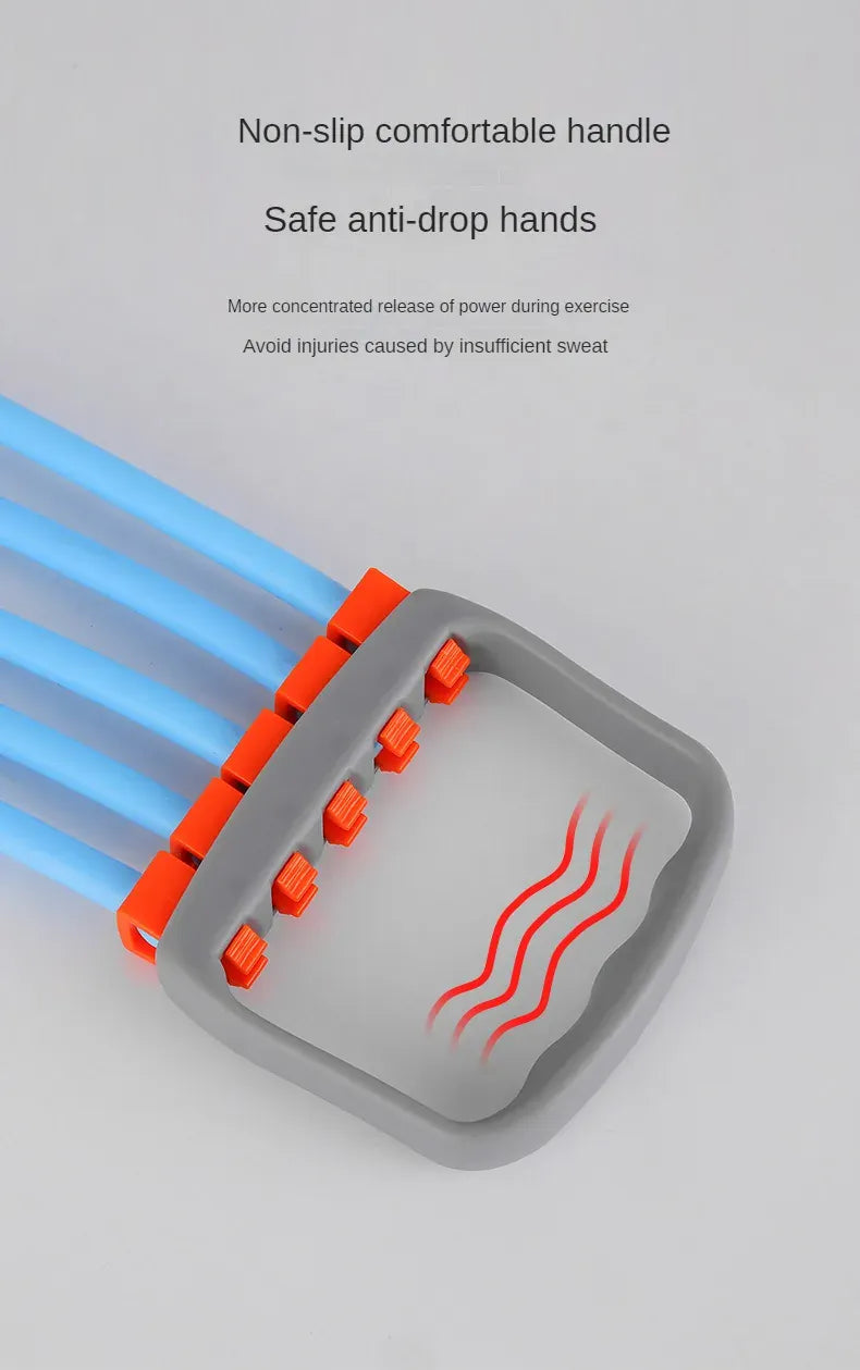 Full Body Workout Set - Chest Expander with 5 Removable Resistance Bands for Pilates, Push Ups, and Muscle Training - Strengthen Full Body Workout Set - Chest Expander with 5 Removable Resistance Bands for Pilates, Push Ups, and Muscle Training - Strengthen