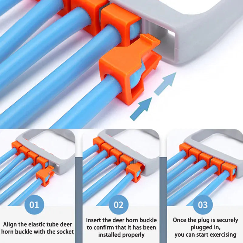 Full Body Workout Set - Chest Expander with 5 Removable Resistance Bands for Pilates, Push Ups, and Muscle Training - Strengthen Full Body Workout Set - Chest Expander with 5 Removable Resistance Bands for Pilates, Push Ups, and Muscle Training - Strengthen