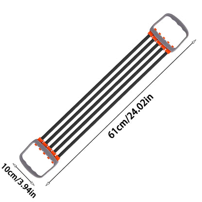 Full Body Workout Set - Chest Expander with 5 Removable Resistance Bands for Pilates, Push Ups, and Muscle Training - Strengthen Full Body Workout Set - Chest Expander with 5 Removable Resistance Bands for Pilates, Push Ups, and Muscle Training - Strengthen