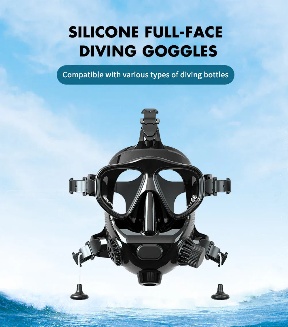 Full Face Dive Mask Support Diving & Snorkeling Full Face Dive Mask Support Diving & Snorkeling