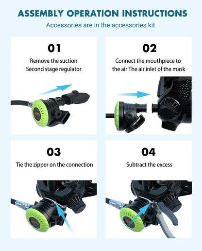 Full Face Dive Mask Support Diving & Snorkeling Full Face Dive Mask Support Diving & Snorkeling