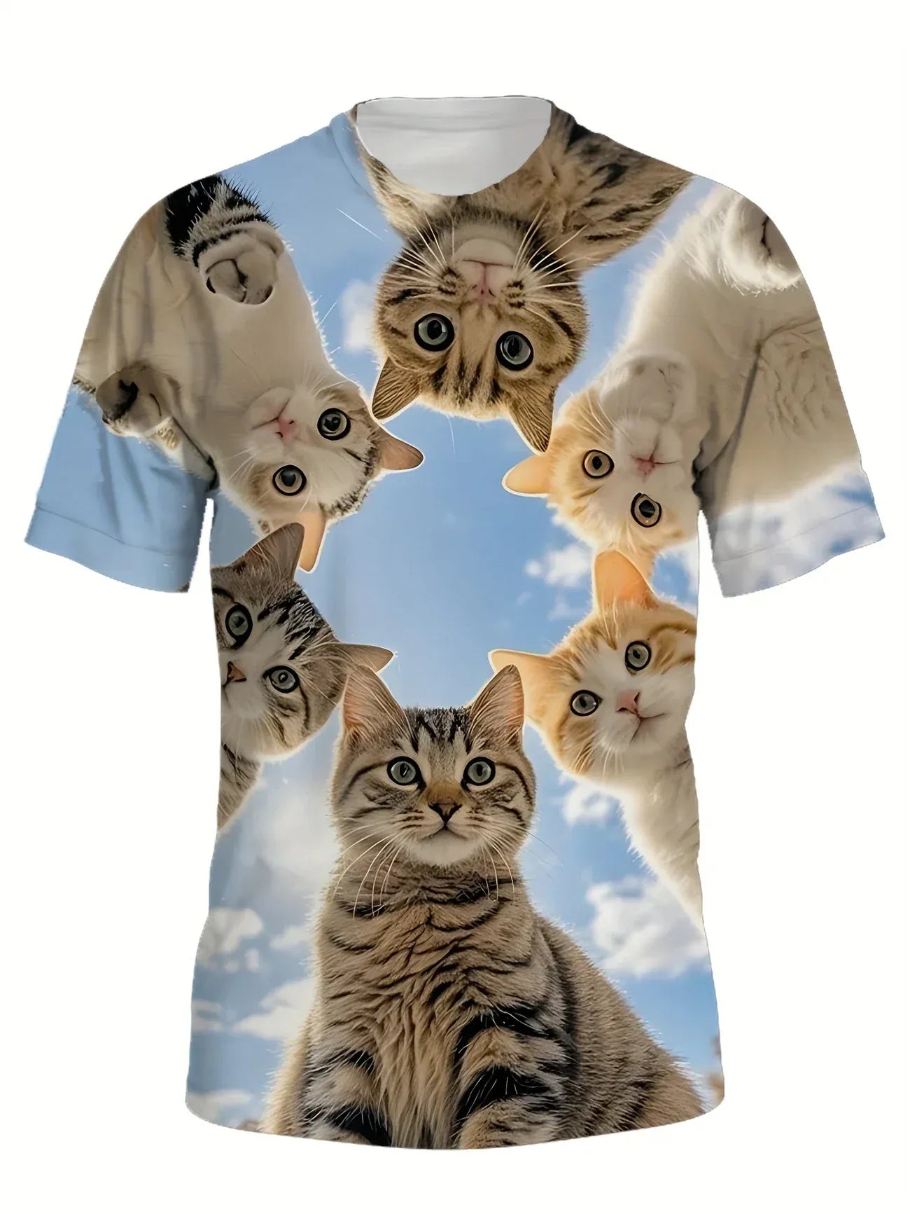 Funny Animal Graphic T-Shirt 3D Pet Print Novelty Tee Men Women Kids to 6XL | Wahooly Funny Animal Graphic T-Shirt for Men and Women – Cute 3D Pet Print Novelty Tee