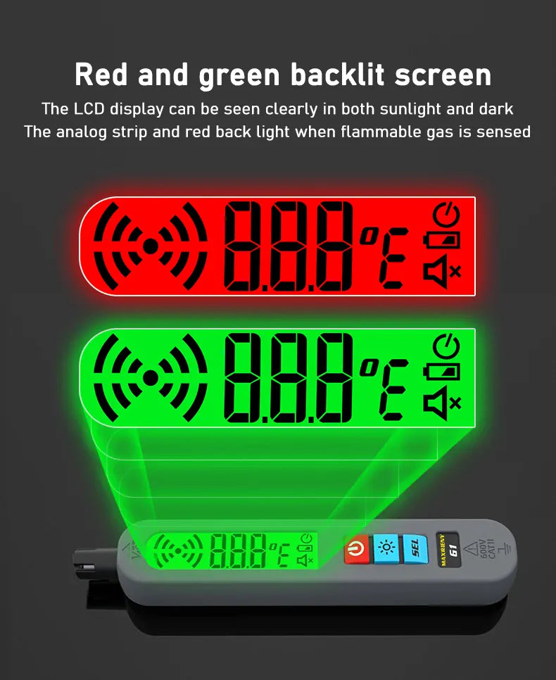 G1 Gas Leak Detector Combustible Natural Gas Recharge Portable Sound Vibration Alarm LCD Display Methane Alcohol Tester G1 Gas Leak Detector Combustible Natural Gas Recharge Portable Sound Vibration Alarm LCD Display Methane Alcohol Tester