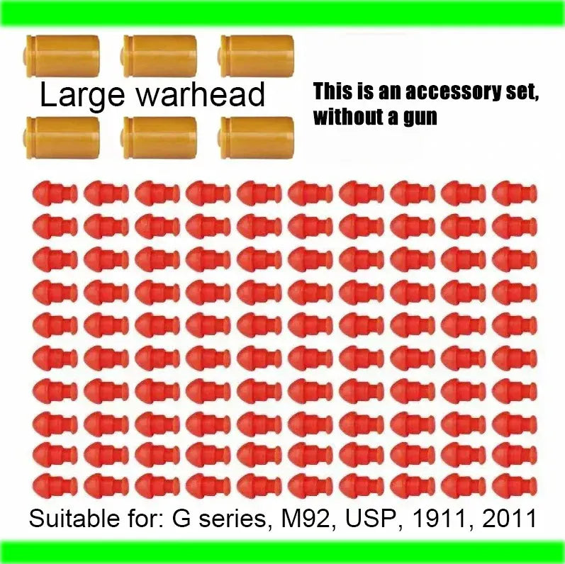 G17 Pistol Shell Throwing Continuous Firing Blowback Soft Bullet G17 Pistol Shell Throwing Continuous Firing Blowback Soft Bullet