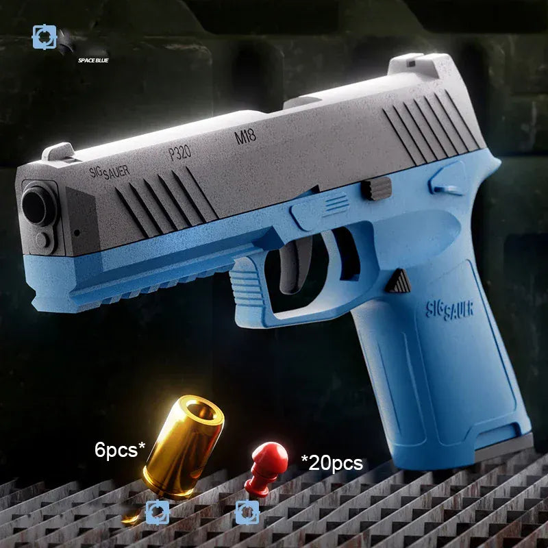 G17 Pistol Shell Throwing Continuous Firing Blowback Soft Bullet G17 Pistol Shell Throwing Continuous Firing Blowback Soft Bullet