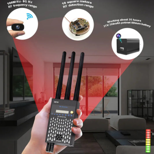 G618 Wireless Signal Detector GPS Anti Listening Anti Peeping Hidden WiFi Camera Detector for Security And Privacy Protection G618 Wireless Signal Detector GPS Anti Listening Anti Peeping Hidden WiFi Camera Detector for Security And Privacy Protection