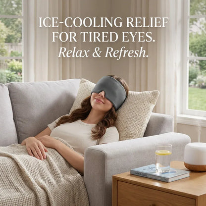 Gel Ice Headache Relief Hat Cold Compression Migraine Cap | Wahooly Gel Ice Headache Relief Hat – Cold Compression Cap & Eye Mask for Migraines