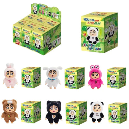 Genuine Crayon Shinchan Fantasy Forest blind box, plush toys of pandas, rabbits, and frogs, trendy gifts Genuine Crayon Shinchan Fantasy Forest blind box, plush toys of pandas, rabbits, and frogs, trendy gifts