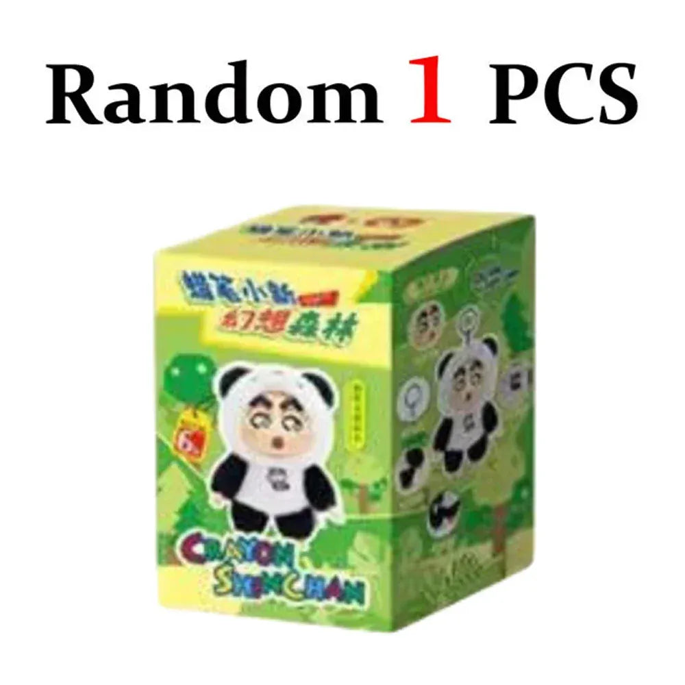 Genuine Crayon Shinchan Fantasy Forest blind box, plush toys of pandas, rabbits, and frogs, trendy gifts Genuine Crayon Shinchan Fantasy Forest blind box, plush toys of pandas, rabbits, and frogs, trendy gifts