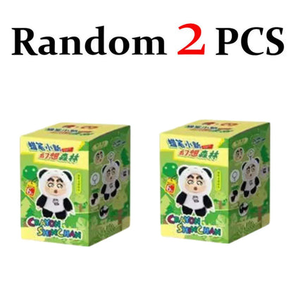 Genuine Crayon Shinchan Fantasy Forest blind box, plush toys of pandas, rabbits, and frogs, trendy gifts Genuine Crayon Shinchan Fantasy Forest blind box, plush toys of pandas, rabbits, and frogs, trendy gifts