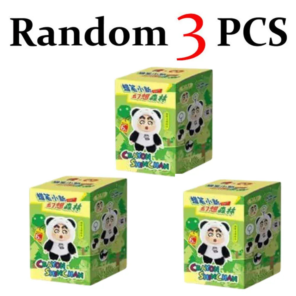 Genuine Crayon Shinchan Fantasy Forest blind box, plush toys of pandas, rabbits, and frogs, trendy gifts Genuine Crayon Shinchan Fantasy Forest blind box, plush toys of pandas, rabbits, and frogs, trendy gifts