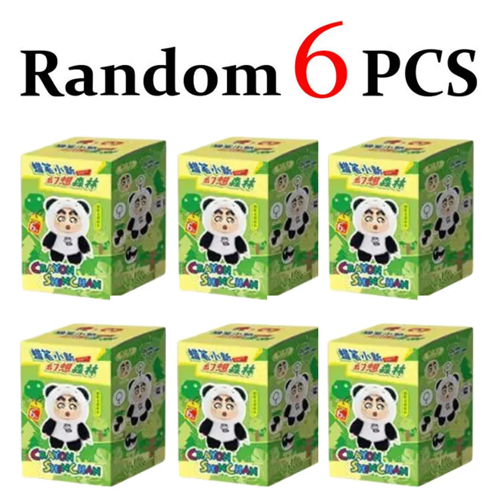 Genuine Crayon Shinchan Fantasy Forest blind box, plush toys of pandas, rabbits, and frogs, trendy gifts Genuine Crayon Shinchan Fantasy Forest blind box, plush toys of pandas, rabbits, and frogs, trendy gifts