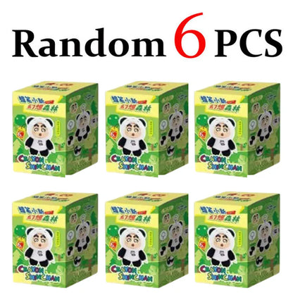 Genuine Crayon Shinchan Fantasy Forest blind box, plush toys of pandas, rabbits, and frogs, trendy gifts Genuine Crayon Shinchan Fantasy Forest blind box, plush toys of pandas, rabbits, and frogs, trendy gifts