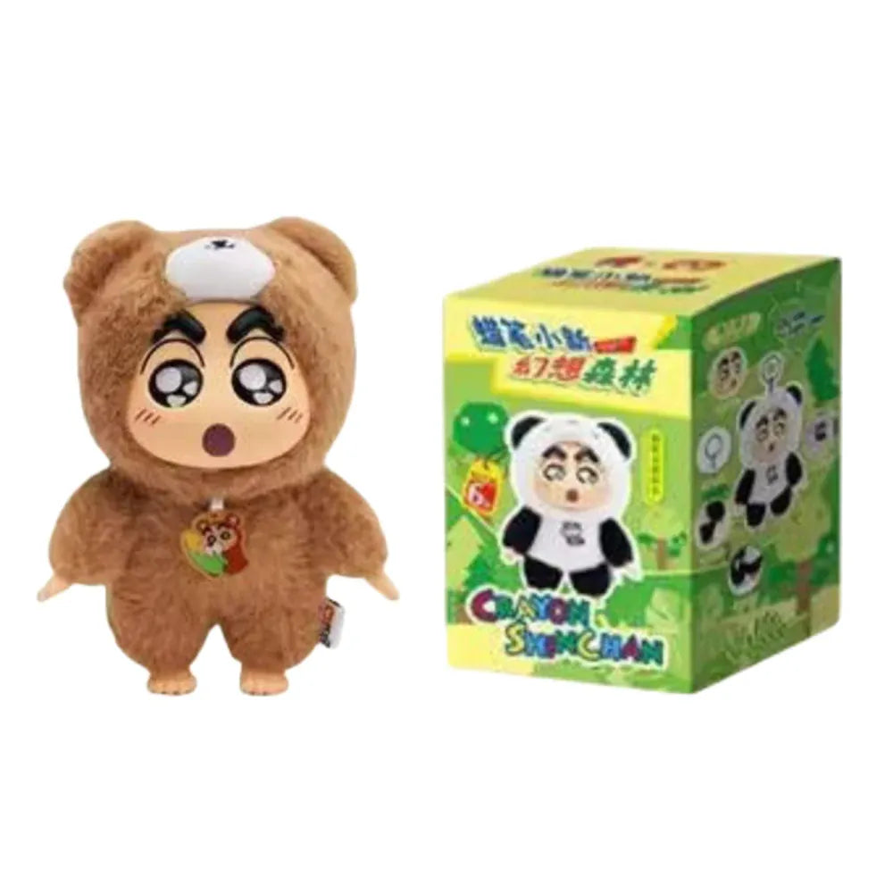 Genuine Crayon Shinchan Fantasy Forest blind box, plush toys of pandas, rabbits, and frogs, trendy gifts Genuine Crayon Shinchan Fantasy Forest blind box, plush toys of pandas, rabbits, and frogs, trendy gifts
