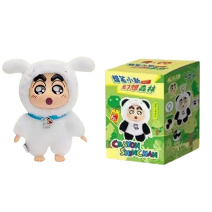 Genuine Crayon Shinchan Fantasy Forest blind box, plush toys of pandas, rabbits, and frogs, trendy gifts Genuine Crayon Shinchan Fantasy Forest blind box, plush toys of pandas, rabbits, and frogs, trendy gifts