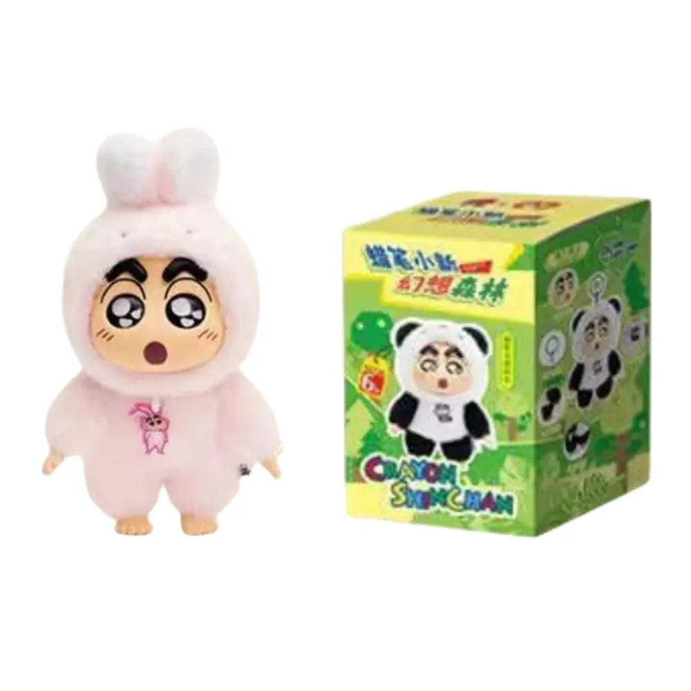 Genuine Crayon Shinchan Fantasy Forest blind box, plush toys of pandas, rabbits, and frogs, trendy gifts Genuine Crayon Shinchan Fantasy Forest blind box, plush toys of pandas, rabbits, and frogs, trendy gifts