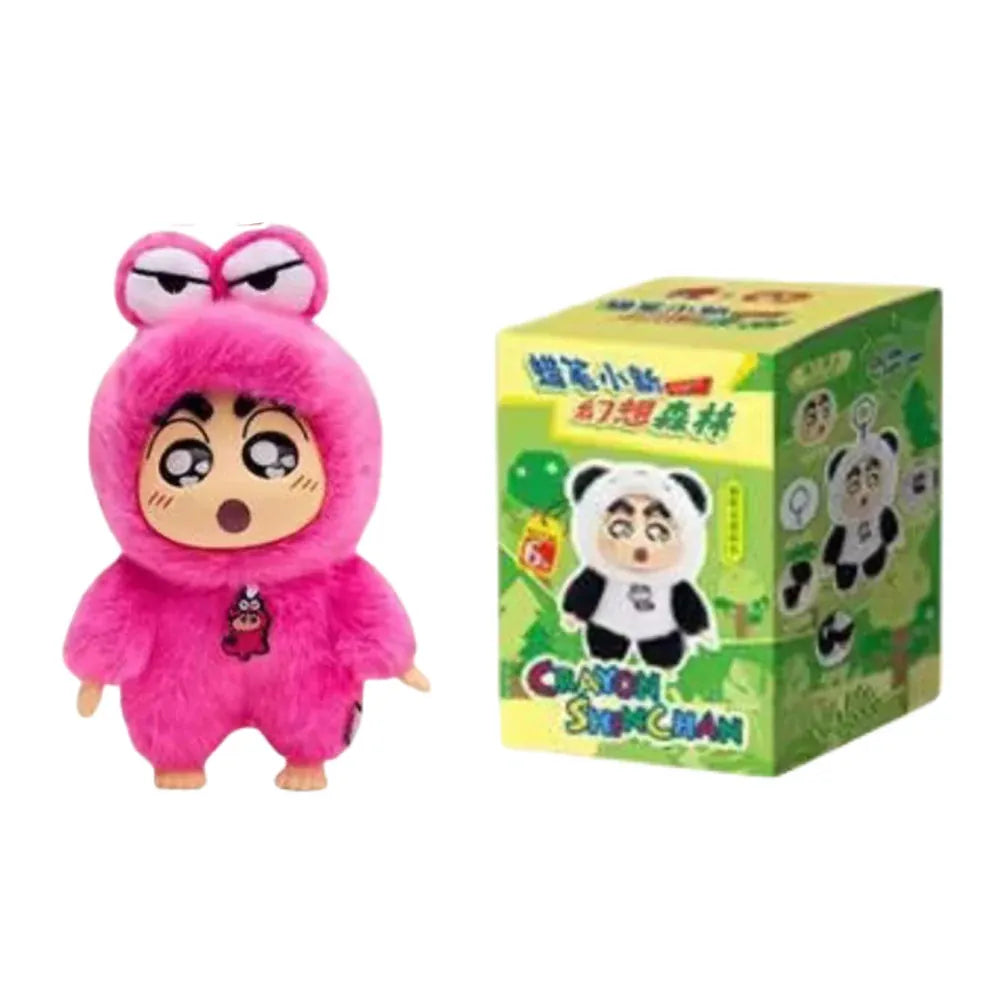 Genuine Crayon Shinchan Fantasy Forest blind box, plush toys of pandas, rabbits, and frogs, trendy gifts Genuine Crayon Shinchan Fantasy Forest blind box, plush toys of pandas, rabbits, and frogs, trendy gifts