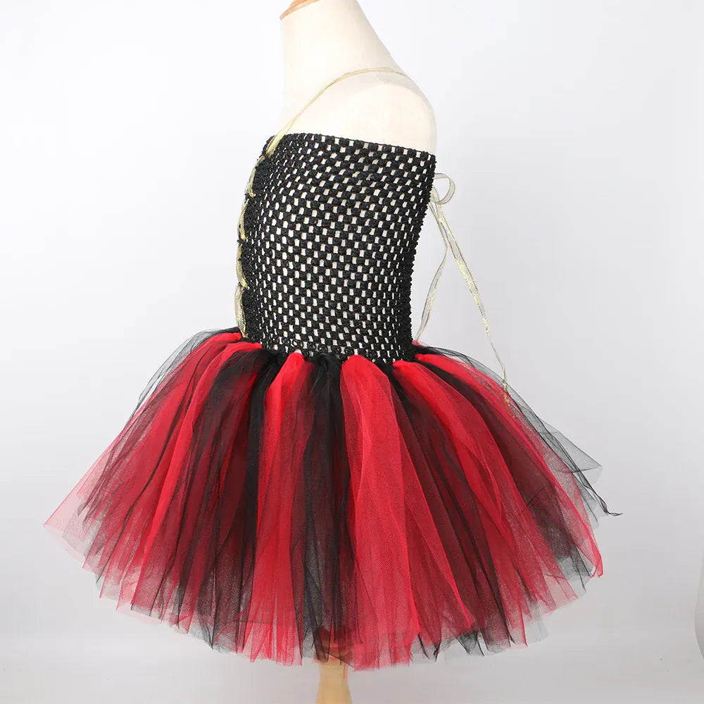 Girls Pirate Costume Kids Halloween Carnival Party Dress Up Clothes Black Red Toddler Girls Pirates Tulle Princess Tutu Dress Girls Pirate Costume Kids Halloween Carnival Party Dress Up Clothes Black Red Toddler Girls Pirates Tulle Princess Tutu Dress